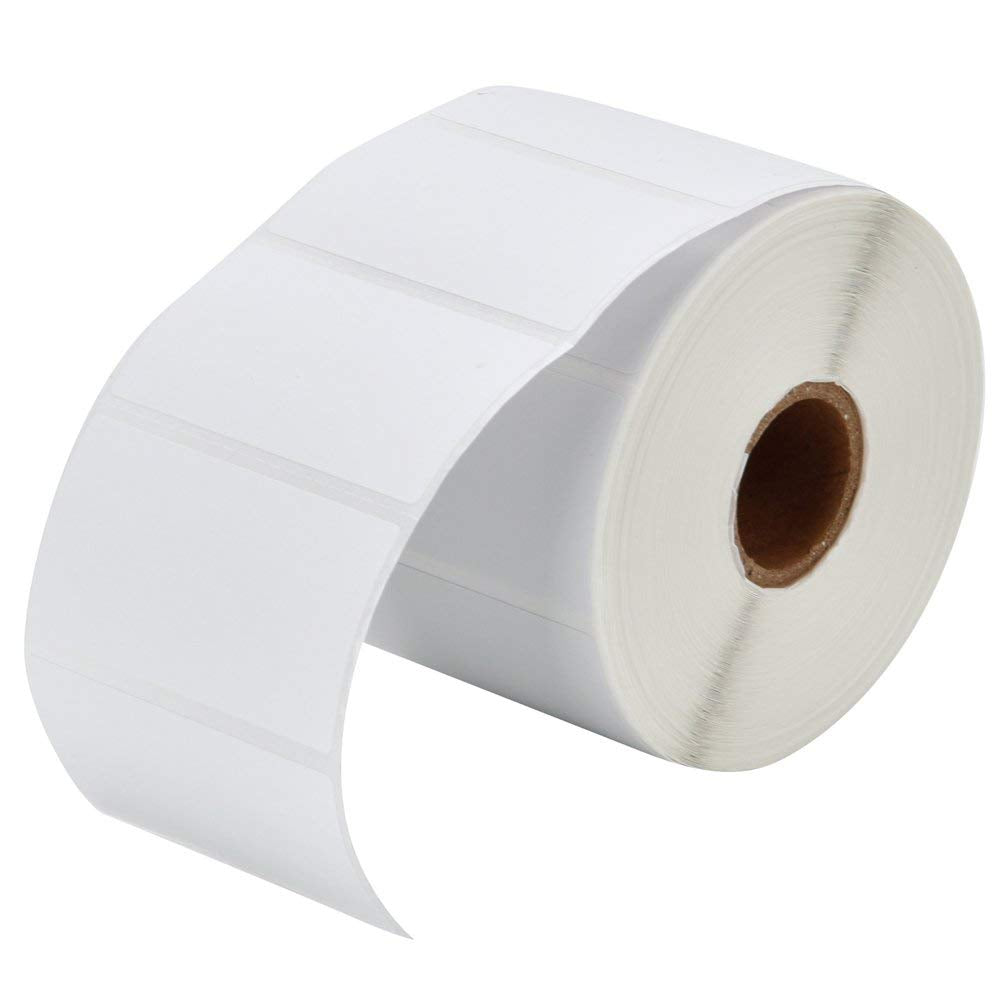 RBHK 12 Rolls Direct Thermal Labels 2-1/4'' x 1-1/4'', Permanent Adhesive Shipping Labels for Zebra Printer, SKU Labels Address Labels, 1000 Labels per Roll