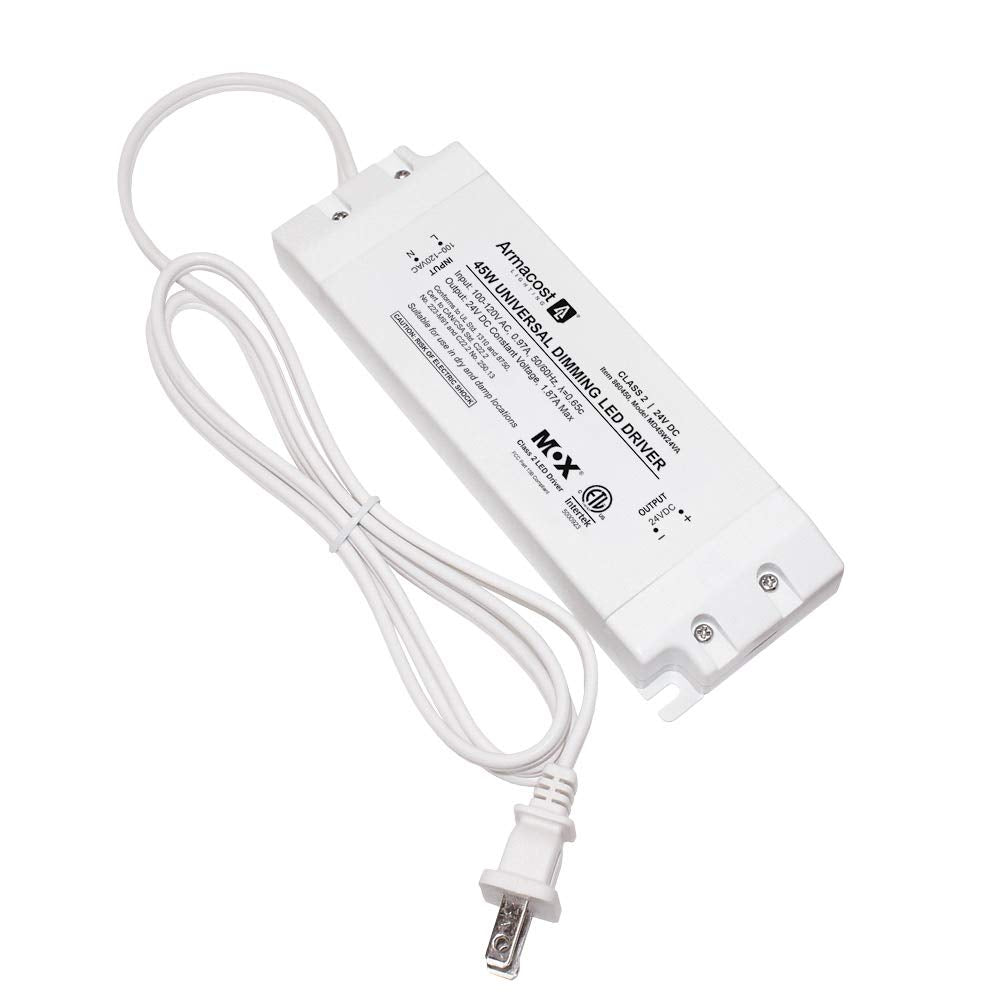 Armacost Lighting 45-Watt Universal Dimmable 24V DC LED Driver TRIAC 860450