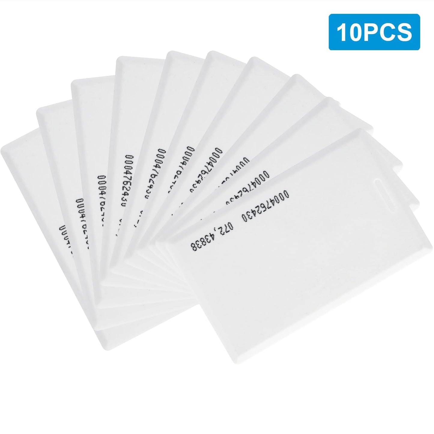 HapAttend RFID Cards Compatible with Time Clock H1 H2 H3-125KHz RFID Proximity Employee Thick Badges Cards for Time Clock MB1, MB2, TC1, TC2, TC7 (10 Pack)