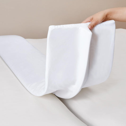 Selectico 12" Extra Wide Split King Gap Filler for Adjustable Bed, Bed Bridge Twin to King Converter with Washable Cover, Close The Gap (0-1.5"),White