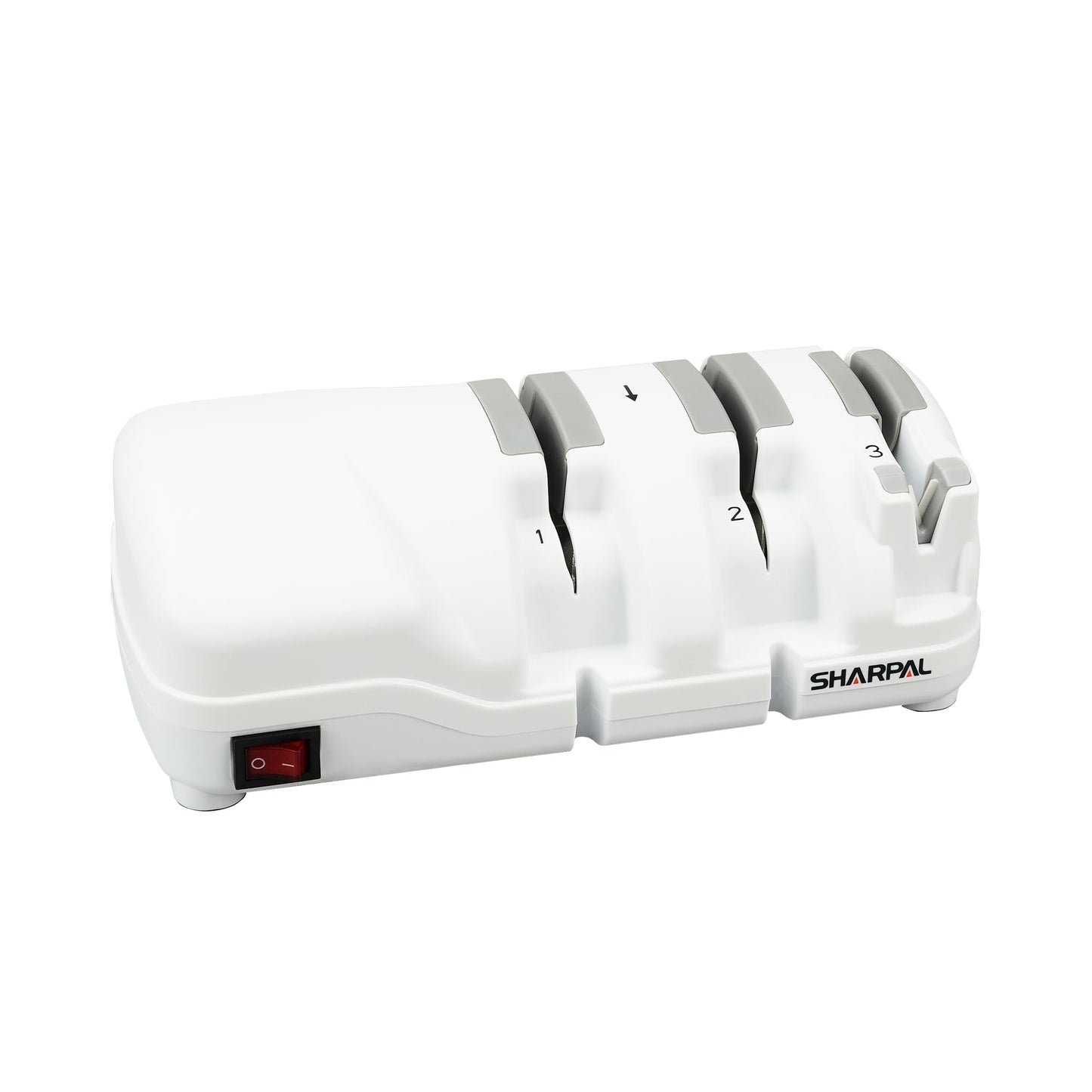 SHARPAL 198H Electric Knife Sharpener - 3 Stage Professional Knife Sharpening System with Diamond Wheels, Suit for Double-Beveled Straight Edge & Serrated Knives, Premium Fathers Day Gift