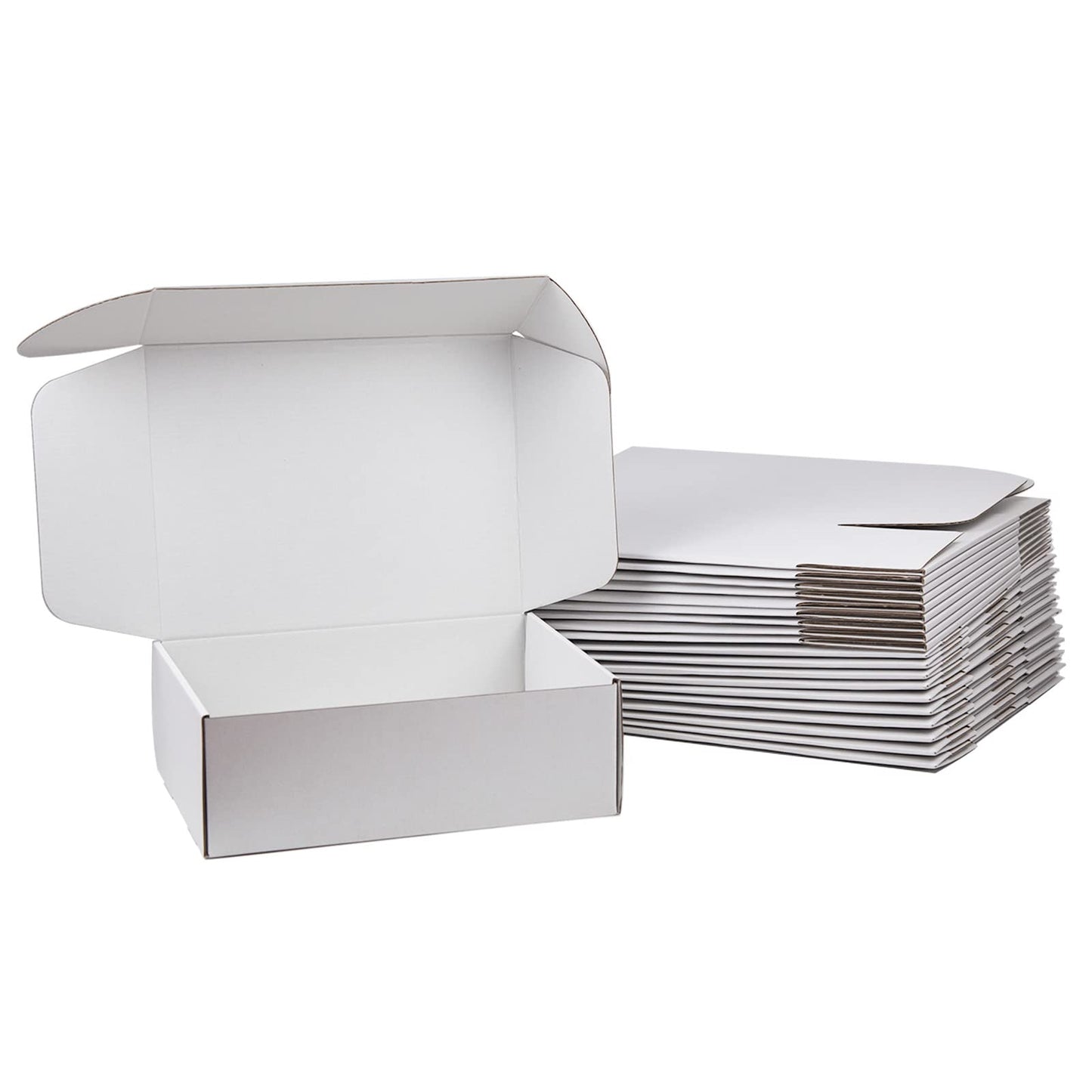 Sodissa Shipping Boxes 12x9x4 inches Pack of 20, White Corrugated Cardboard Box, Medium Mailing Boxes for Packaging Small Business