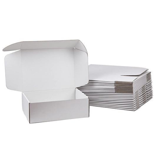 Sodissa Shipping Boxes 12x9x4 inches Pack of 20, White Corrugated Cardboard Box, Medium Mailing Boxes for Packaging Small Business