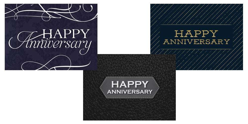 Work Anniversary Cards with Envelopes for Employees (25 Variety Assortment Pack – 3 Designs) Bulk Appreciation Greeting Card Set for Business - 5x7 Inch – Office, Work, Coworkers & Team (VP1701)