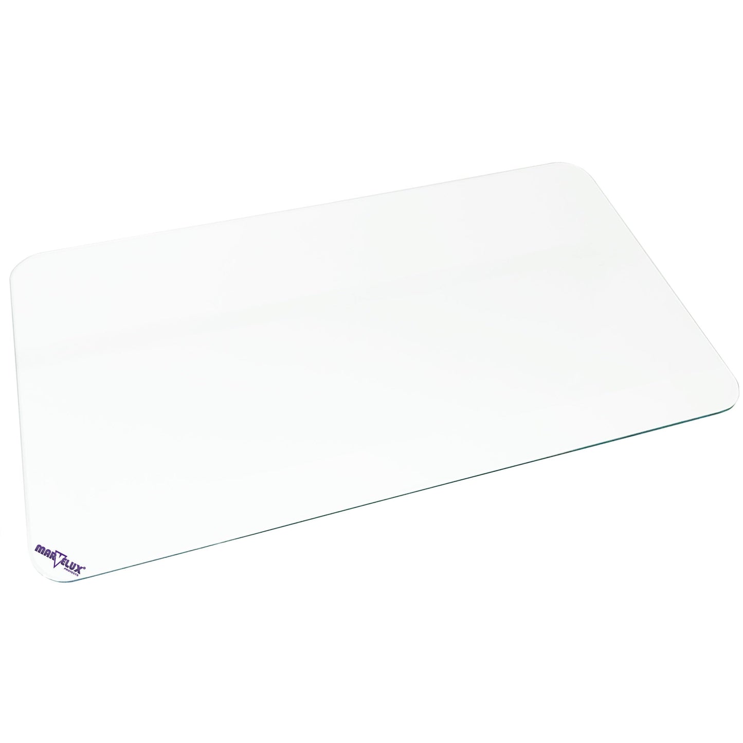 Marvelux Tempered Glass Desk Pad, Clear Surface Protector, Multi-Purpose Durable Computer Desk Mat, Mousepad, Crafting Surface Protector, Beauty Mat, Kitchen Worktop Saver with Anti-Slip Pads 20"x36"