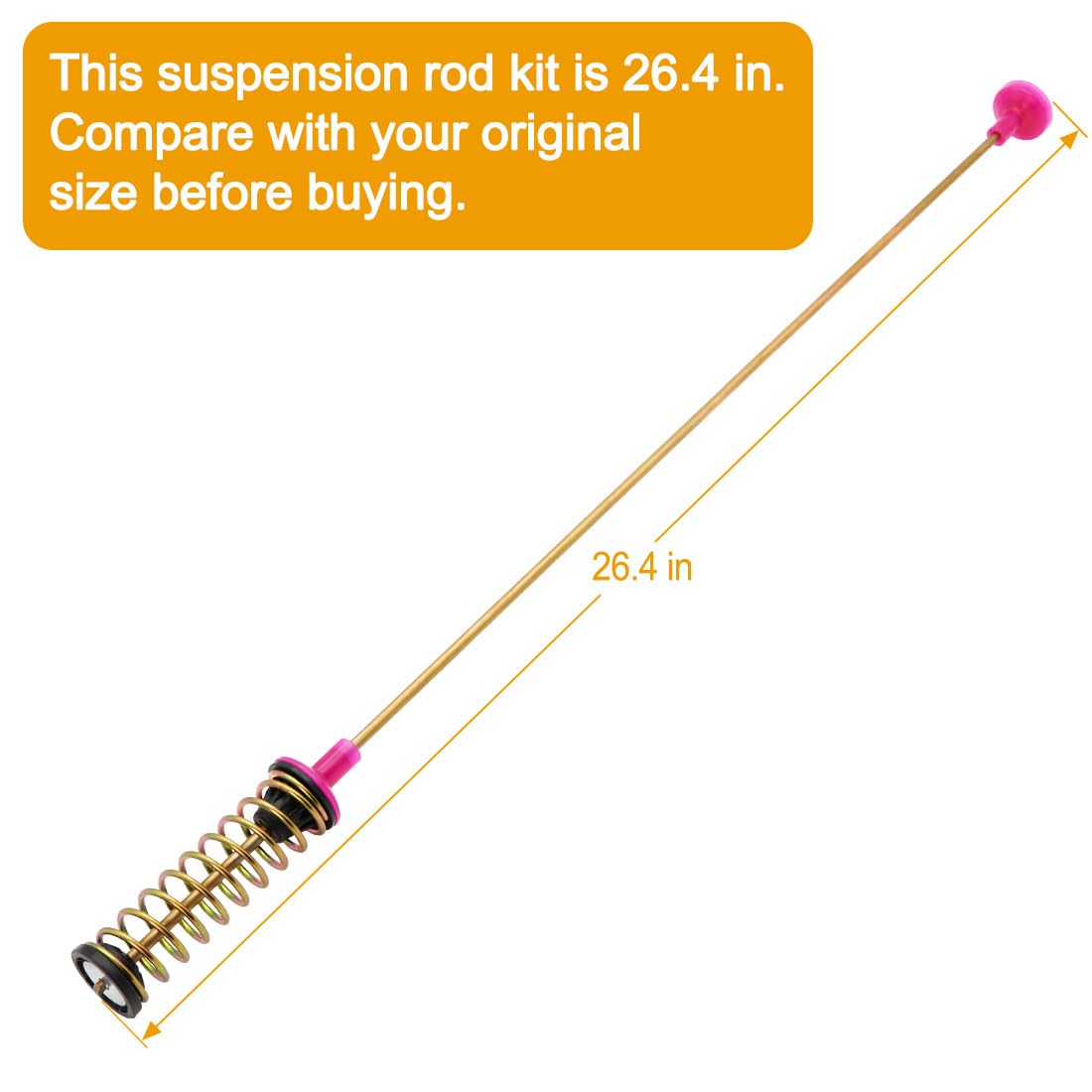DC68-03172C DC68-03172B-03 DC68-03172D-00 Suspension Rods Compatible with Samsung Washer WA50R5200AW, WA50R5400AV, WA50R5400AW, Length: 26.4in