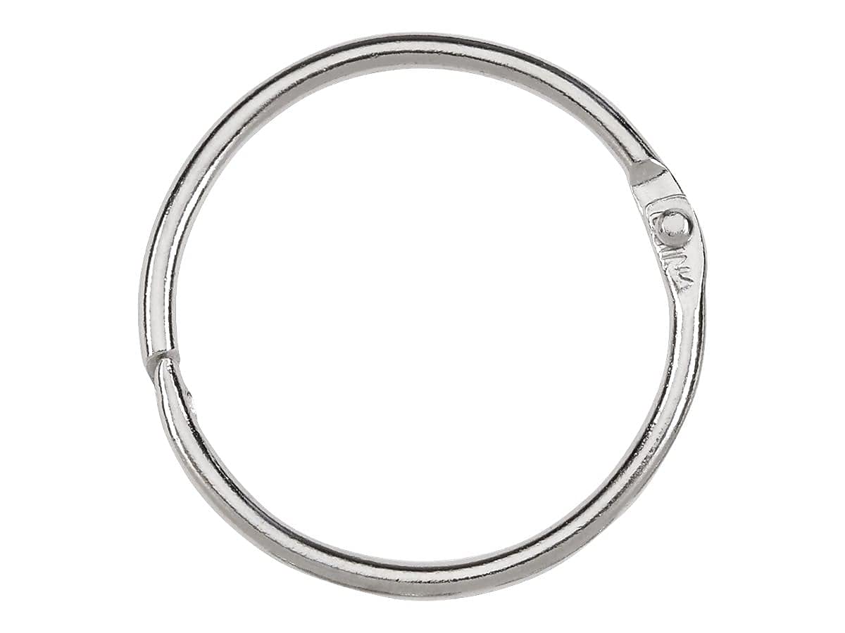 ACCO Loose Leaf Binder Rings, 1-1/2", Silver, 100 Rings/Box (72204)