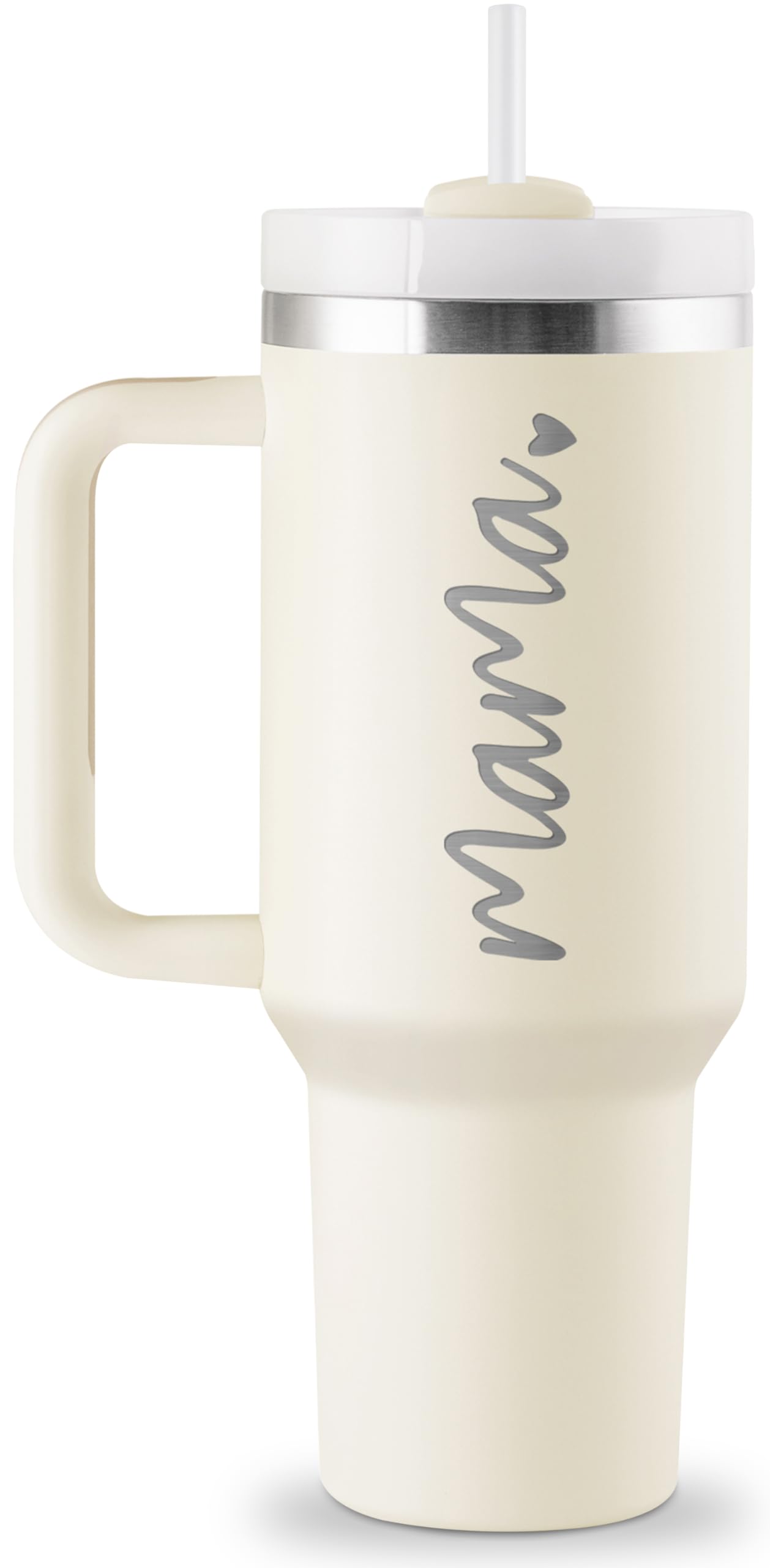 Mama Gifts - First Mothers Day Gifts for New Mom Gifts for Mom To Be, First Time Moms, Pregnant Moms, Expecting Mommy - New Mom Essentials - 40oz Travel Cup Insulated Tumbler with Lid & Straw