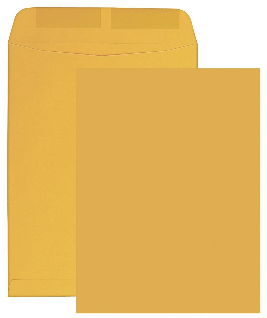 500 Minas Envelope - 6x9 Catalog Envelopes, Open End with Gummed Seal, 24lb Kraft Paper, for Catalogs, Presentations and Newsletters, 500 Count