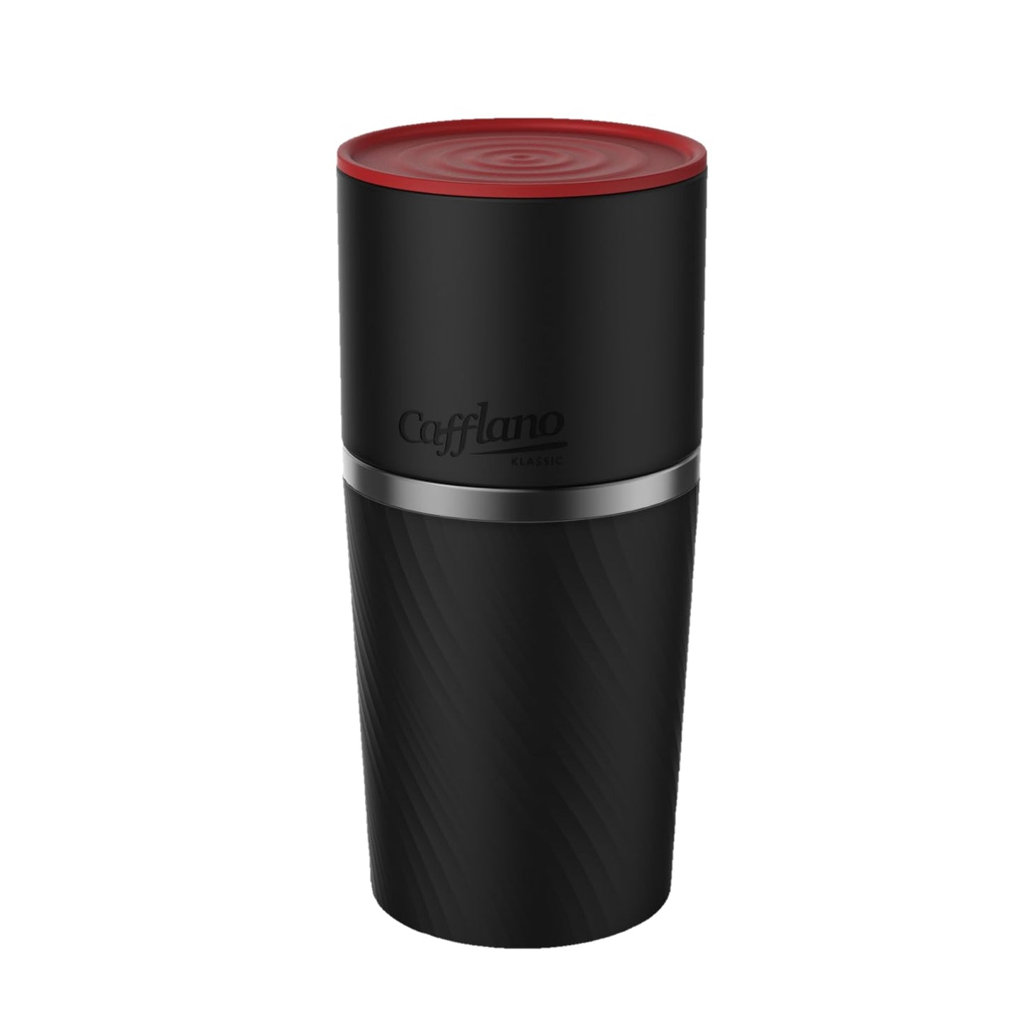 Cafflano Klassic : All-in-1, Drip Kettle+Grinder+Permanent Stainless Filter Dripper+Double-wall Tumbler, Pourover, Coffee Maker for Camping & Travel