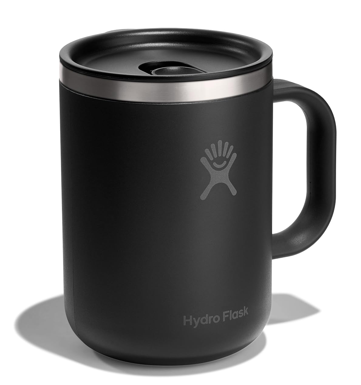 Hydro Flask Coffee Mug – Insulated Stainless Steel, Non Spill, Leak Resistant Travel Mug 24 Oz Tonal Black