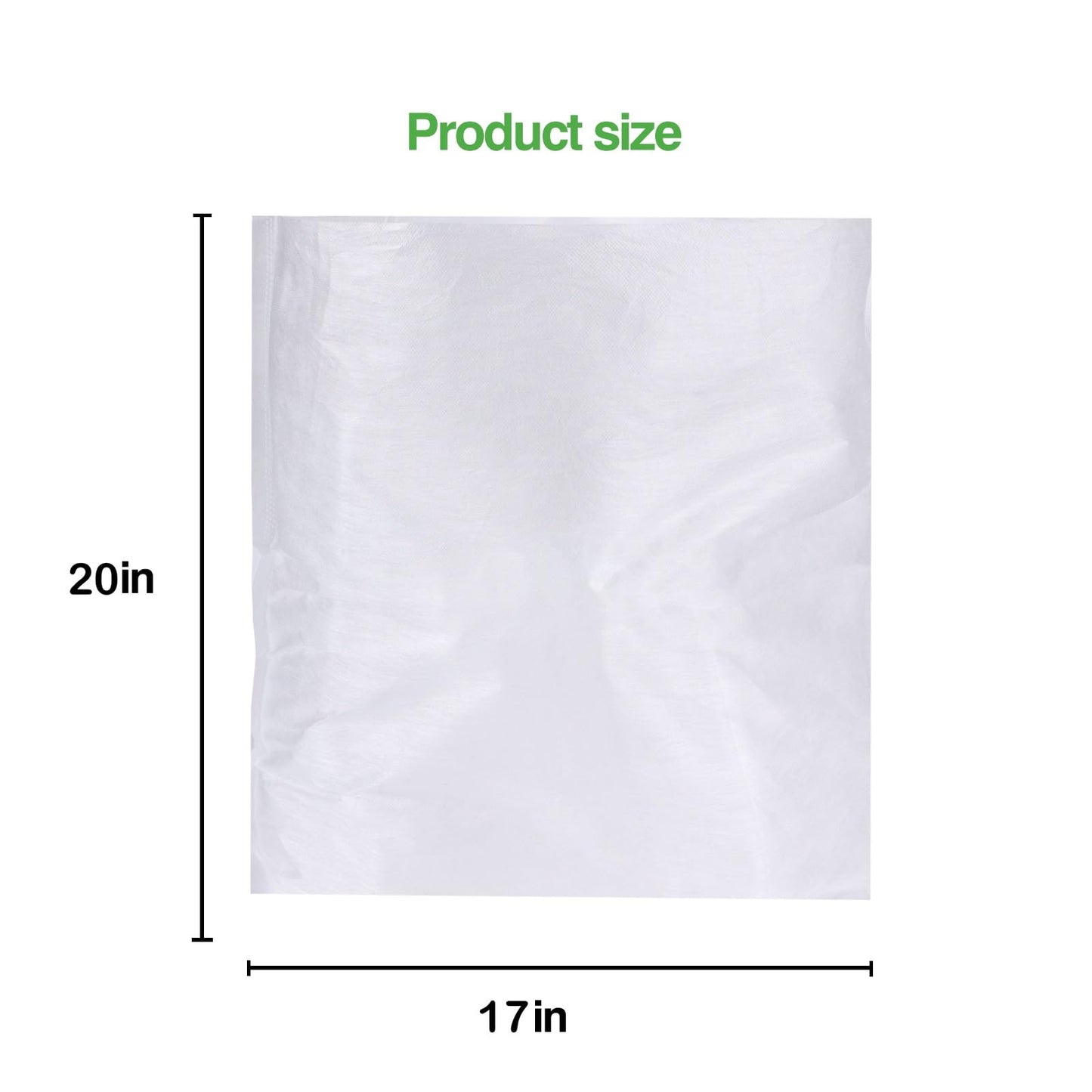 SNAP! Cold Brew Commercial PLA Filter - 50 Count，Disposable Fine Mesh Brewing Bags Commercial Coffee Filters 17''x20'' for Toddy Commercial Coffee Makers, Natural White