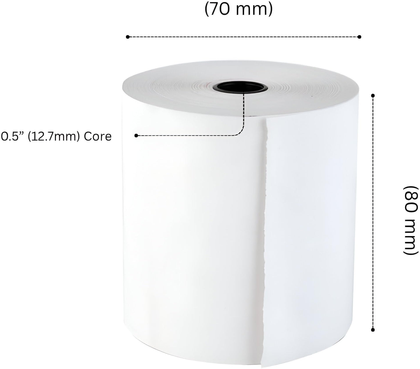 (20 Rolls) 3 1/8' Premium Thermal Paper Rolls BPA-Free 80mm Thermal Receipt Paper for POS Systems, Clover, Square Terminal, Epson, Star TSP100lI, Debit/Credit Card Machines, Cash Registers
