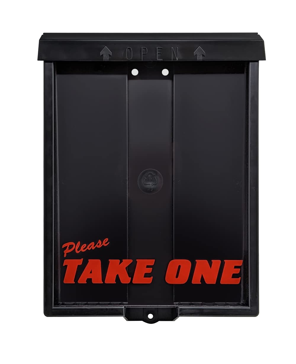 Mediz Outdoor Real Estate Brochure Box with Snap Shut Lid, Take One Document Holder Can Hold 100, 8.5 x 11 Documents, Flyers, Literature and Other Outdoor Marketing Needs