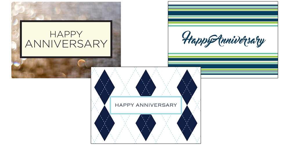 Work Anniversary Cards with Envelopes for Employees (25 Variety Assortment Pack – 3 Designs) Bulk Appreciation Greeting Card Set for Business - 5x7 Inch – Office, Work, Coworkers & Team (VP1602)