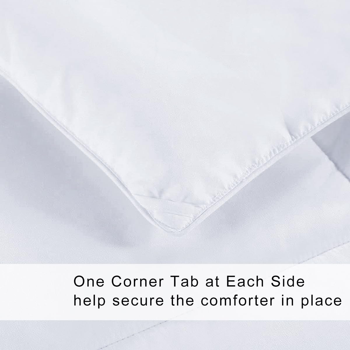 COHOME King Size Cooling Comforter, All-Season Quilted Down Alternative Duvet Insert, Luxury Hotel Breathable GentleSoft Comforter with Anti-Clump Tech & 8 Tab - Reversible - White 92 x 102 inches