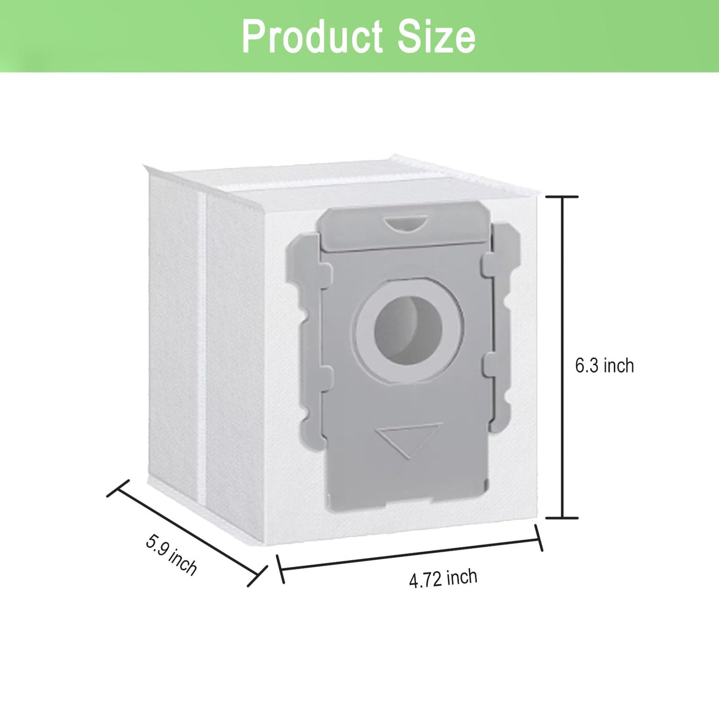 24 Pack Vacuum Bags Compatible with iRobot Roomba i7 i7+ i3 i3+ i8 i8+ j5+ i5+ i4 i4+ i1+ i6 i6+ j5+ j7 j7+ s9 s9 Plus Bags Automatic Dirt Disposal Bags