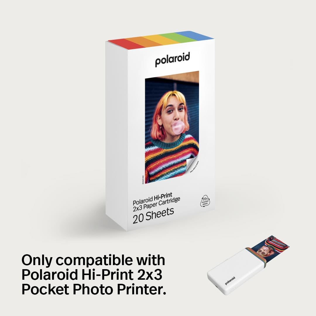 Polaroid Hi-Print Paper - 2x3 Photo Paper Cardridge - 60 Photos (6356)