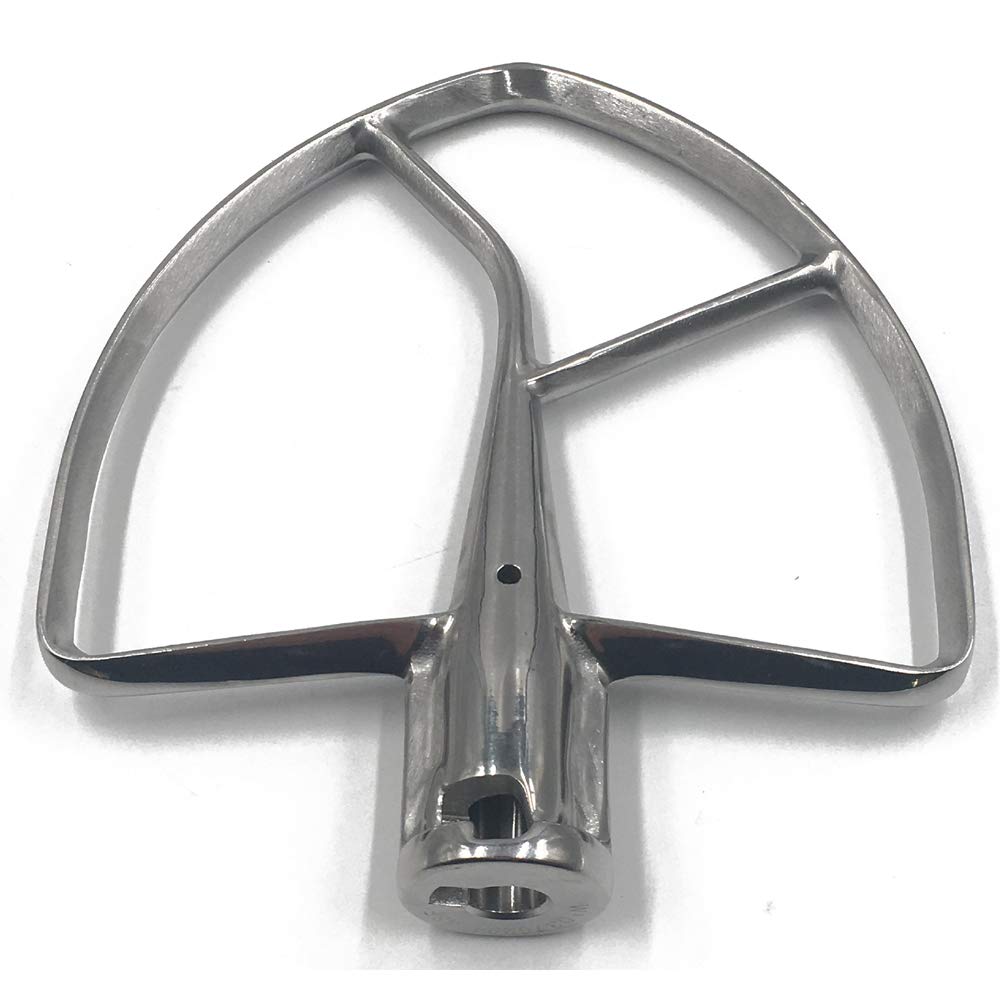 Replacement parts,Stainless steel Flat Beater Attachment,compatible with Kitchenaid 6Qt，7 Qt and 8 Quart Stand Mixers(KP26M1, KP26M1XFQ,KSM7990, KSM7581,KSM8990ER0, KSM8990ES0, KSM8990NP0)