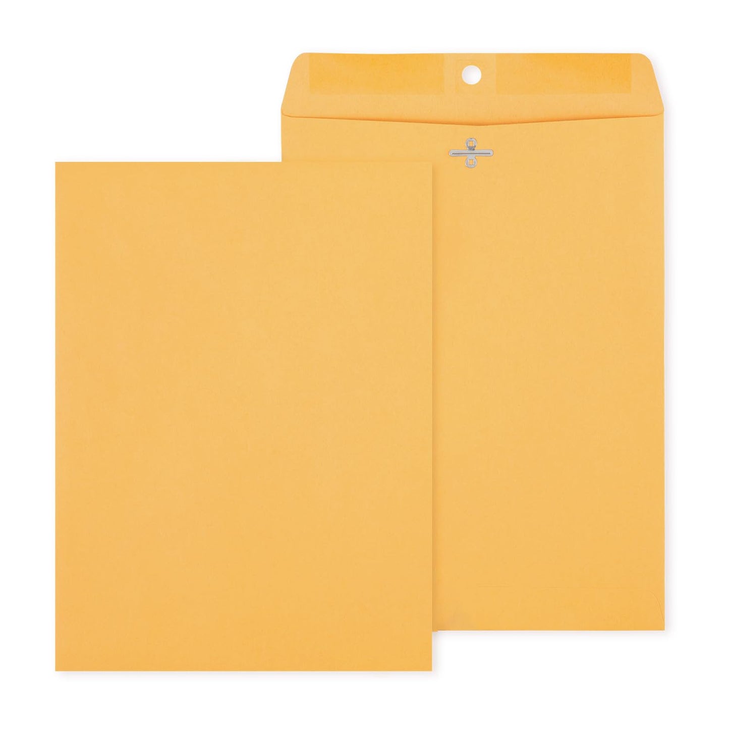 Staples 9 x 12 Kraft Clasp Envelopes, Brown Manila, Reinforced Metal Clasp & Gummed Seal, Heavy‑Duty Mailing Envelopes, 250/Pack