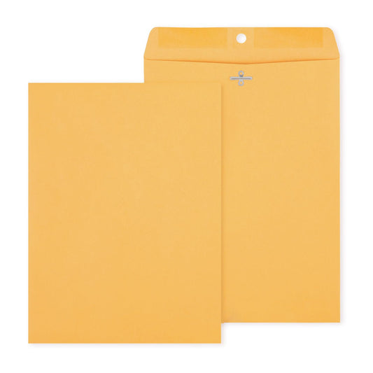 Staples 9 x 12 Kraft Clasp Envelopes, Brown Manila, Reinforced Metal Clasp & Gummed Seal, Heavy‑Duty Mailing Envelopes, 250/Pack