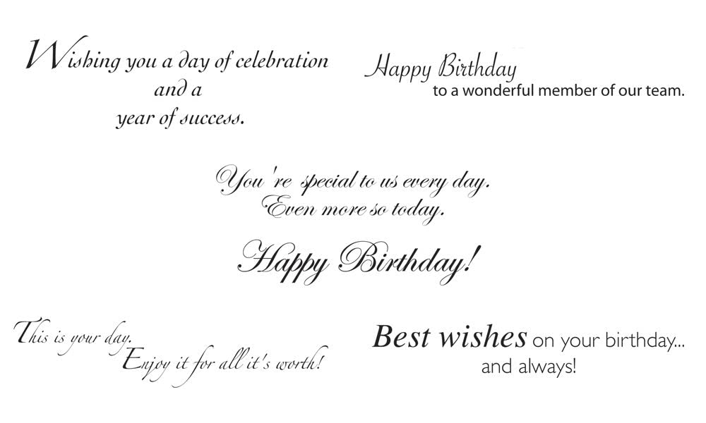 CEO Cards - Business Birthday Greeting Card Assortment, 5 Cards of Each Design, 5x7 Inches, 25 Cards & 26 White Envelopes (VP1702)