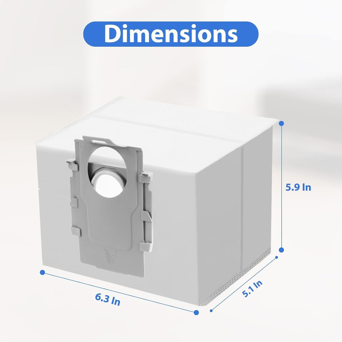 Sinnya 20 Pack Q5 Q7 Dust Bag for Roborock Q7 M5+, Q10 S5+, Q10 X5+, Q5 Max+, S8+, S8 Pro Ultra, Q7 Max+/Max, Q8 Max+, S7 Pro Ultra, Q5+, S7 MaxV Ultra Robot Vacuum, 3.5L Large Capacity Disposable Bag