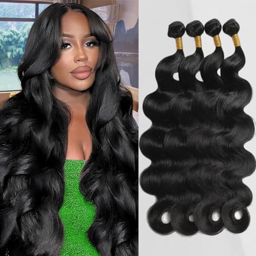 12A Body Wave Bundles Human Hair 16 18 20 22 Natural Black Color 100% Brazilian Human Hair Bundles For Women