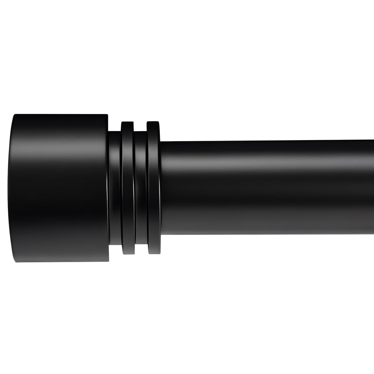 Black Extra Long Curtain Rods 240 Inches - Heavy Duty 1 Inch Adjustable Metal Drapery Rod for Large Windows, Sliding Doors, 5 Holders, Wall & Ceiling Mount, Easy Installation, Modern Design