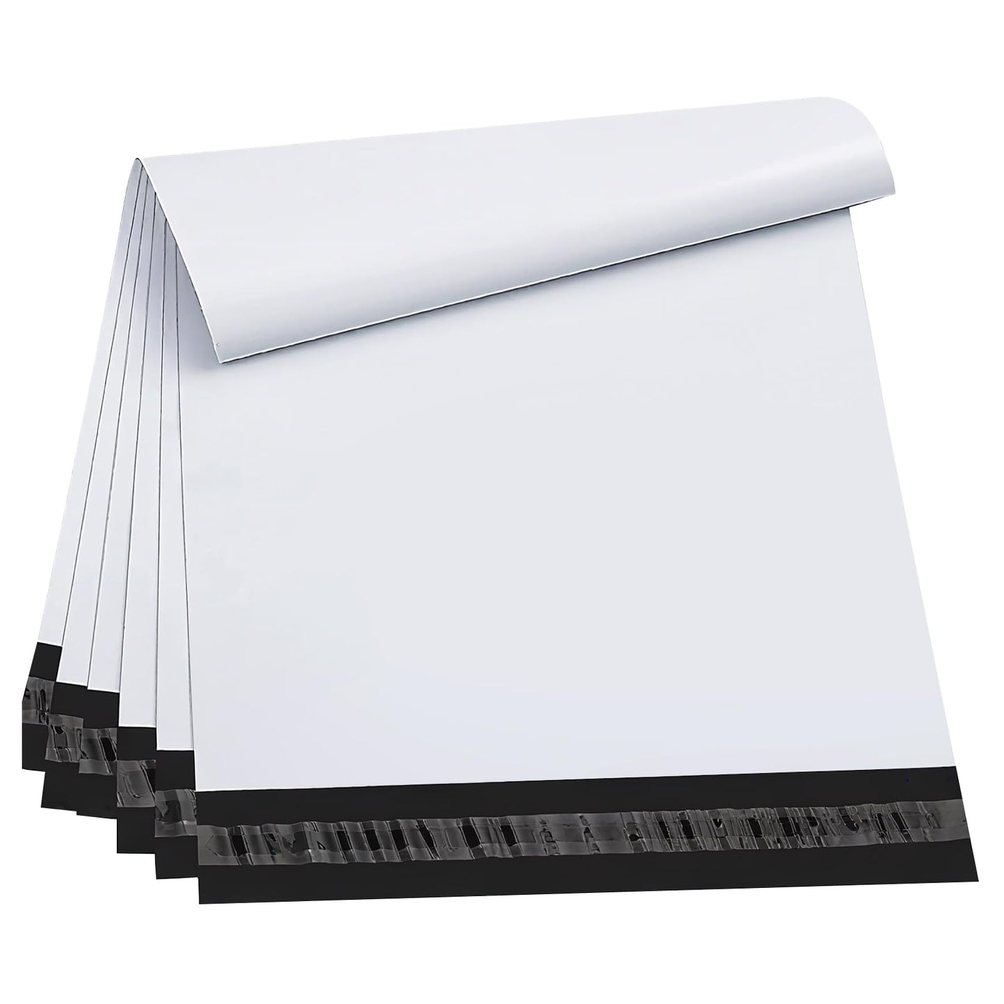 Myrvexel 200pcs 14.5x19" White Poly Mailers - Heavy Duty Self Seal Shipping Bags, Waterproof for Clothing, Small Business Mailing