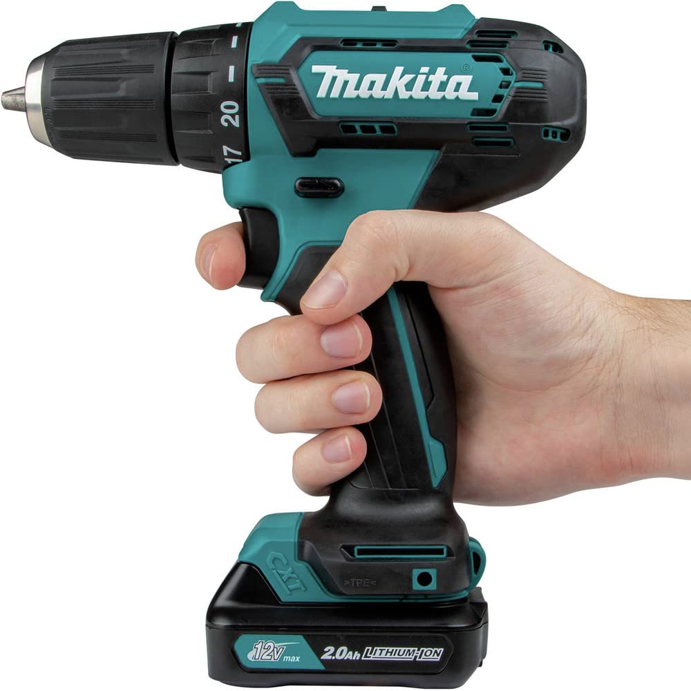 Makita FD09R1 12V max CXT® Lithium-Ion Cordless 3/8" Driver-Drill Kit (2.0Ah)