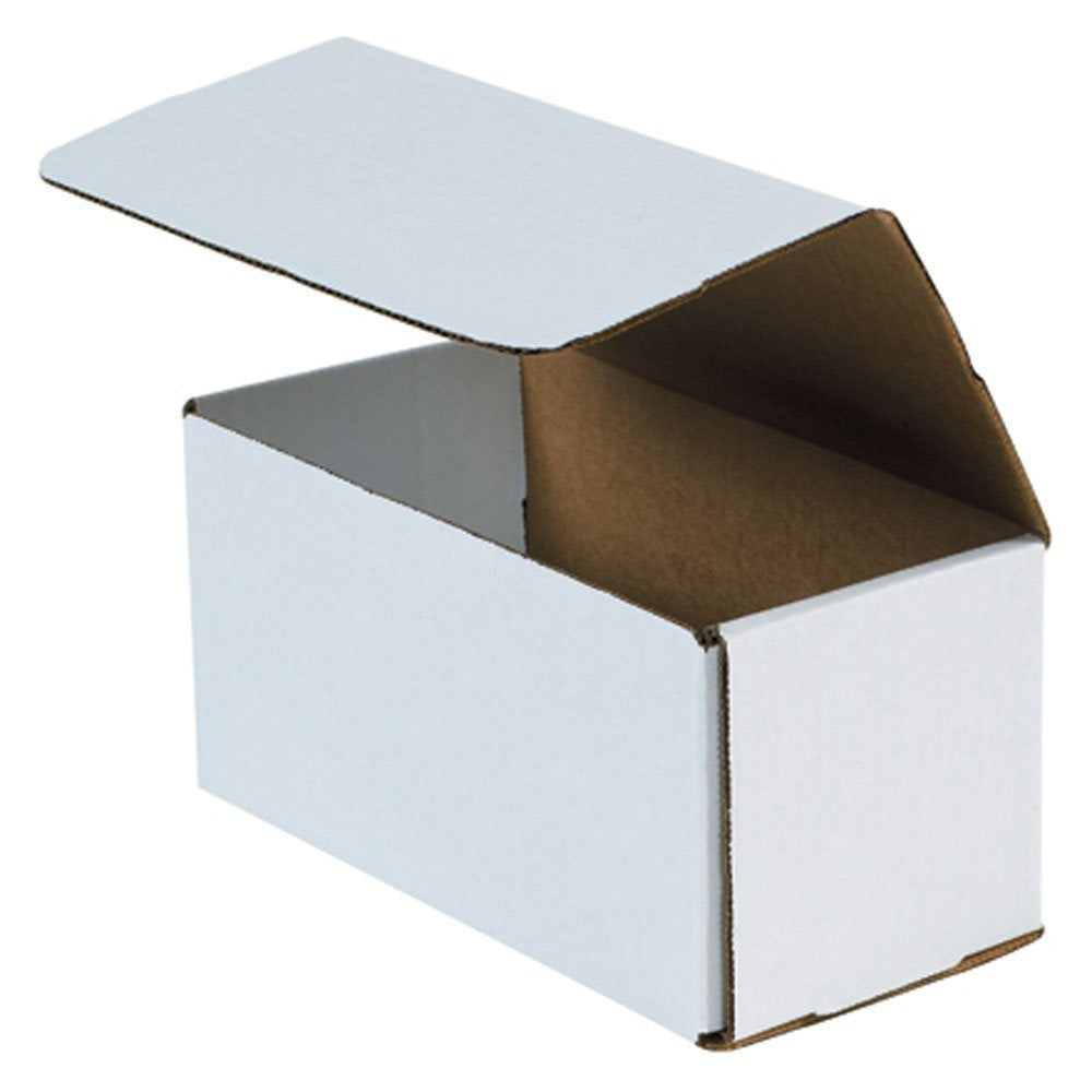 BOX USA Mailer Boxes Small 8"L x 4"W x 4"H 50-Pack - Corrugated Cardboard Box for Shipping, Moving, Mailing, Packing, Packaging and Storage