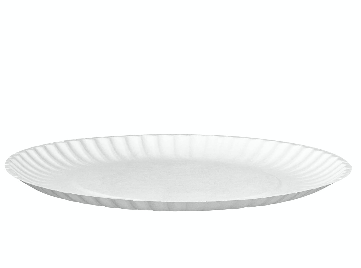 GUSTO [9 Inch - 300 Pack Uncoated White Paper Plates - Disposable, Decorative Paper Plates for Crafts (Formerly Comfy Package)