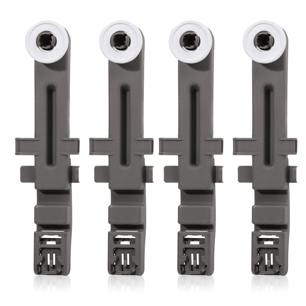 [Upgraded] W10571738 Dishwasher Upper Dishrack Adjuster and Wheel Assembly fit for Maytag/Whirlpool Dishwashers, Replace WPW10571738, 3449627, AP6023130, PS11756470 (4 Pack)