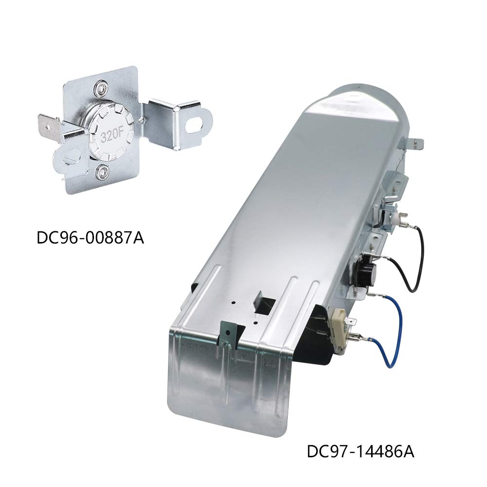 【Upgraded】DC97-14486A Dryer Heating Element Compatible With Samsung dryer DV42H5000EW/A3 DV45H7000EW/A2 DV48H7400EW/A2 DV40J3000EW/A2 DVE50M7450W/A3 DV42H5200EW/A3 by AMI PARTS
