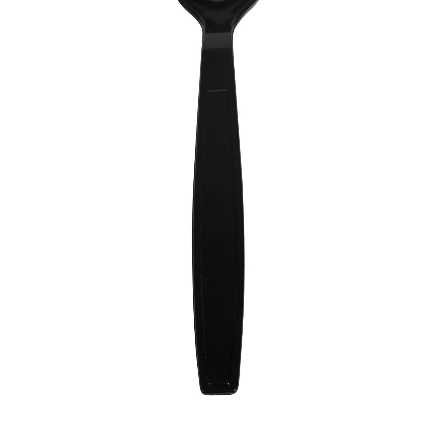 Karat [1,000 ct] Heavy Duty Plastic Spoons Individually Wrapped – Sturdy Disposable Spoons for Break Rooms & Parties – Strong, Firm for Sanitary Use | Black