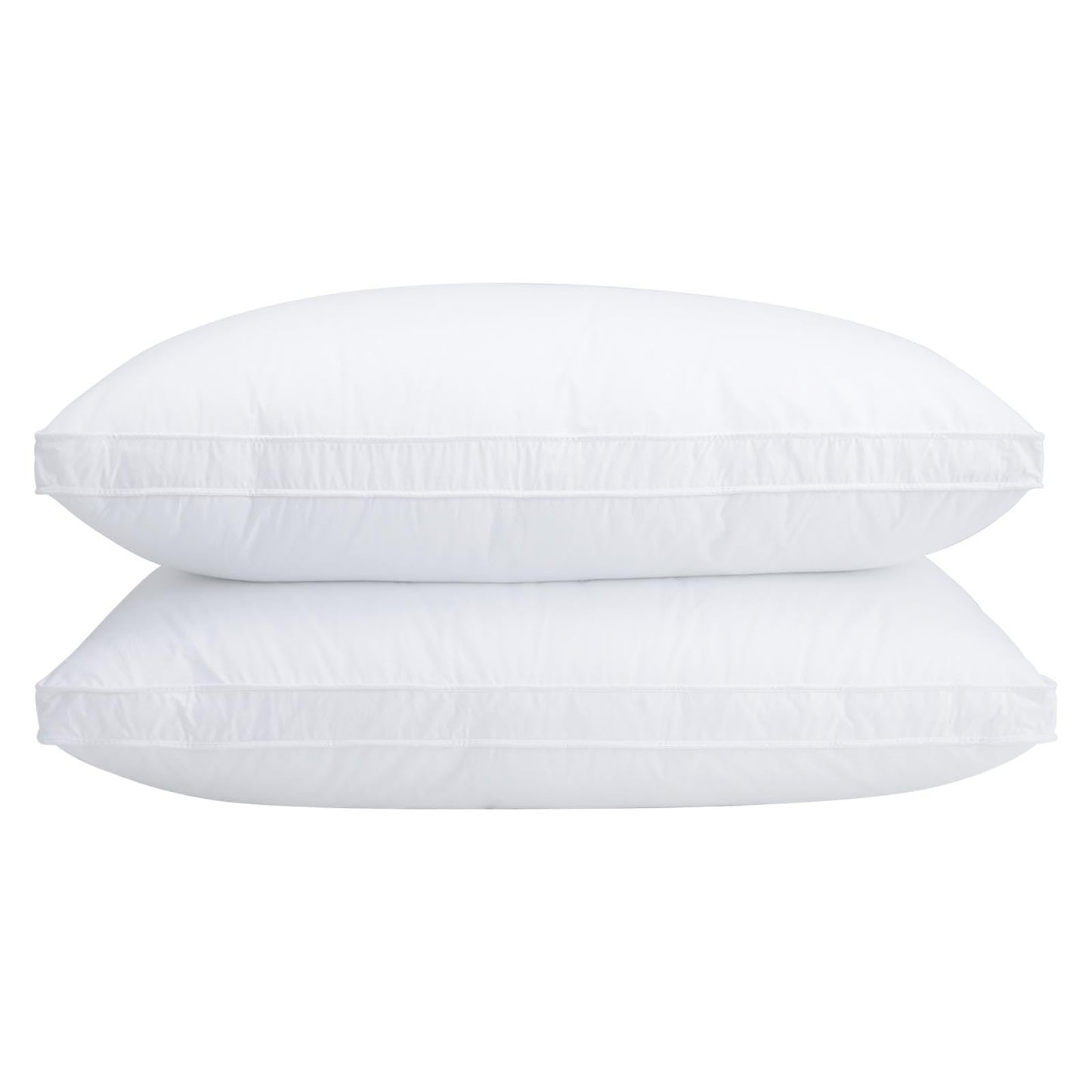 Vendare Queen Size Goose Down Pillows Set of 2 - Hypoallergenic Bed Pillows 500 Fill Power with 100% Cotton Cover, Medium Firm Support