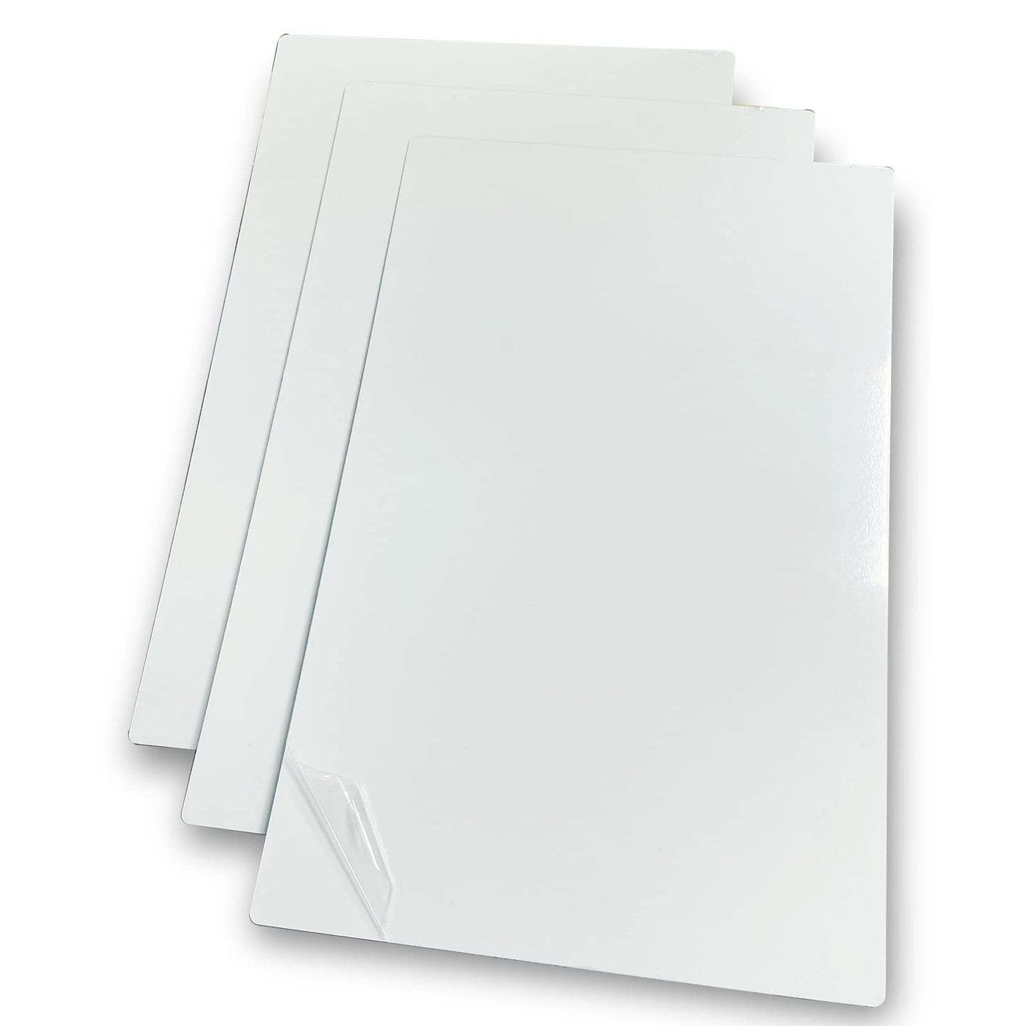 ebamaz Aluminum Alloy Sublimation Blanks 300 X 450 X1mm 3PCS Metal Photo Signs Round Corners Plates Pure White Pack of 3PCS