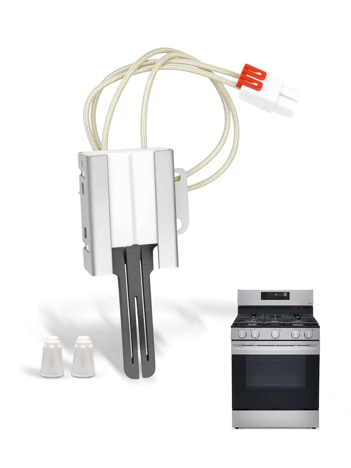 LRGL5823S LRGL5825F Gas Oven Igniter Fit For LG LRG4113ST LRGL5821S LRGL5823D LRGL5825D LRG3193BD LRG3193BM LRG3193SB LRG3193ST LRG3193SW LRG3194BD LRG3194BM LRG3194ST LRG3194SW LRG4111ST LRG4115ST