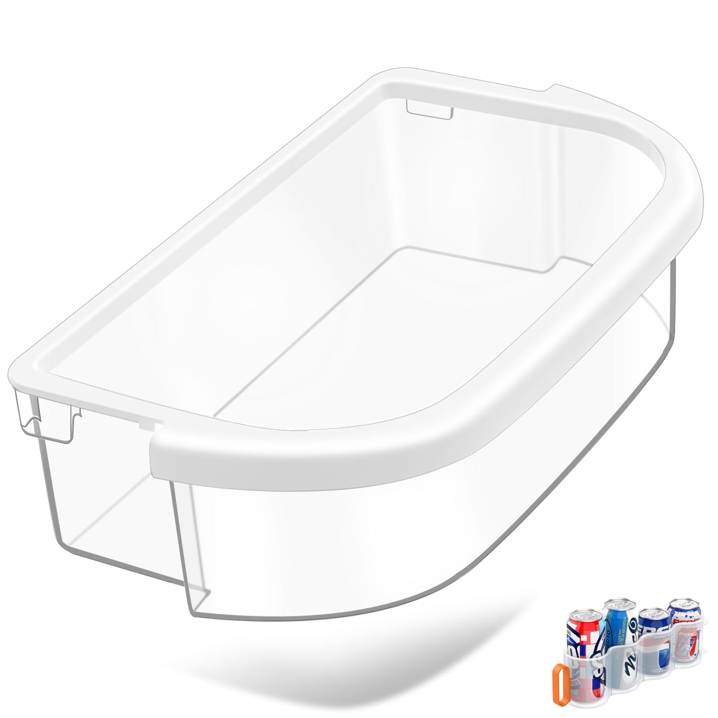 UPGRADED WPW10289497 Refrigerator Door Bin Replacement Compatible with Whirlpool Refrigerator Door Shelf Bin W10289497 WRF535SMBM00 WRF535SWHV WRF535SWHZ KRFF305ESS KitchenAid Kenmore Door Shelf