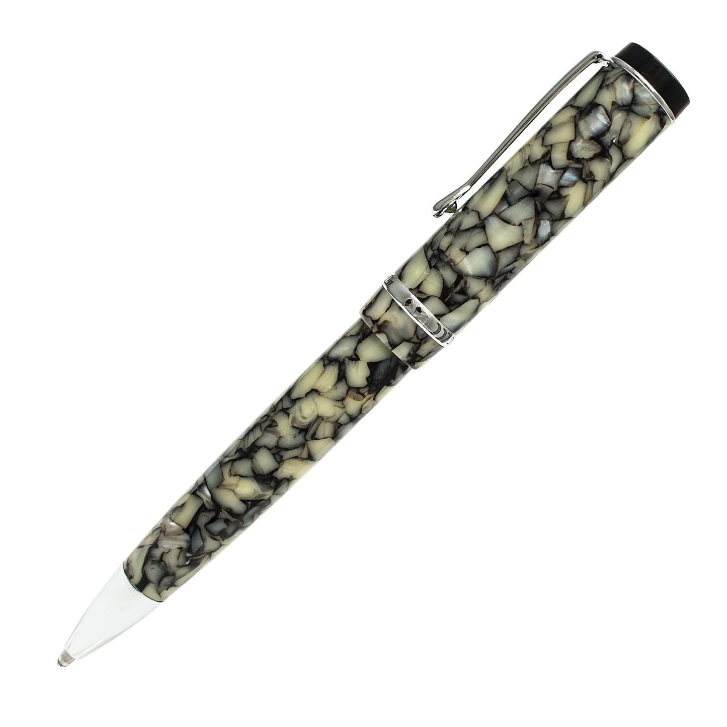 Conklin Duragraph Ballpoint Pen in Cracked Ice – Elegant Ballpoint Pen with Unique Cracked Ice Finish, Great Gift for Pen Collectors