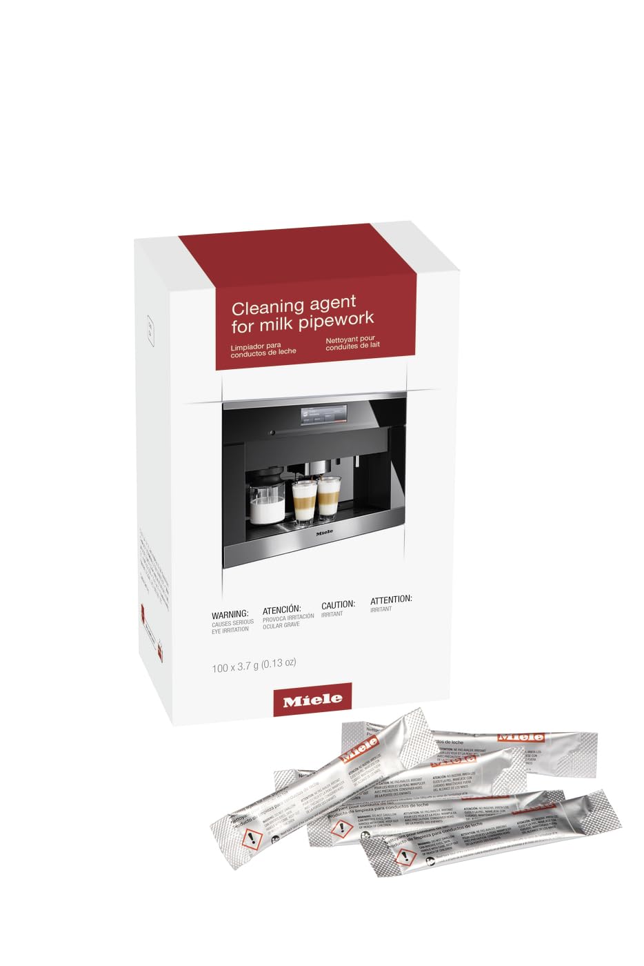 Miele Original Pipework Cleaner for Coffee Machines, 100 Sachets