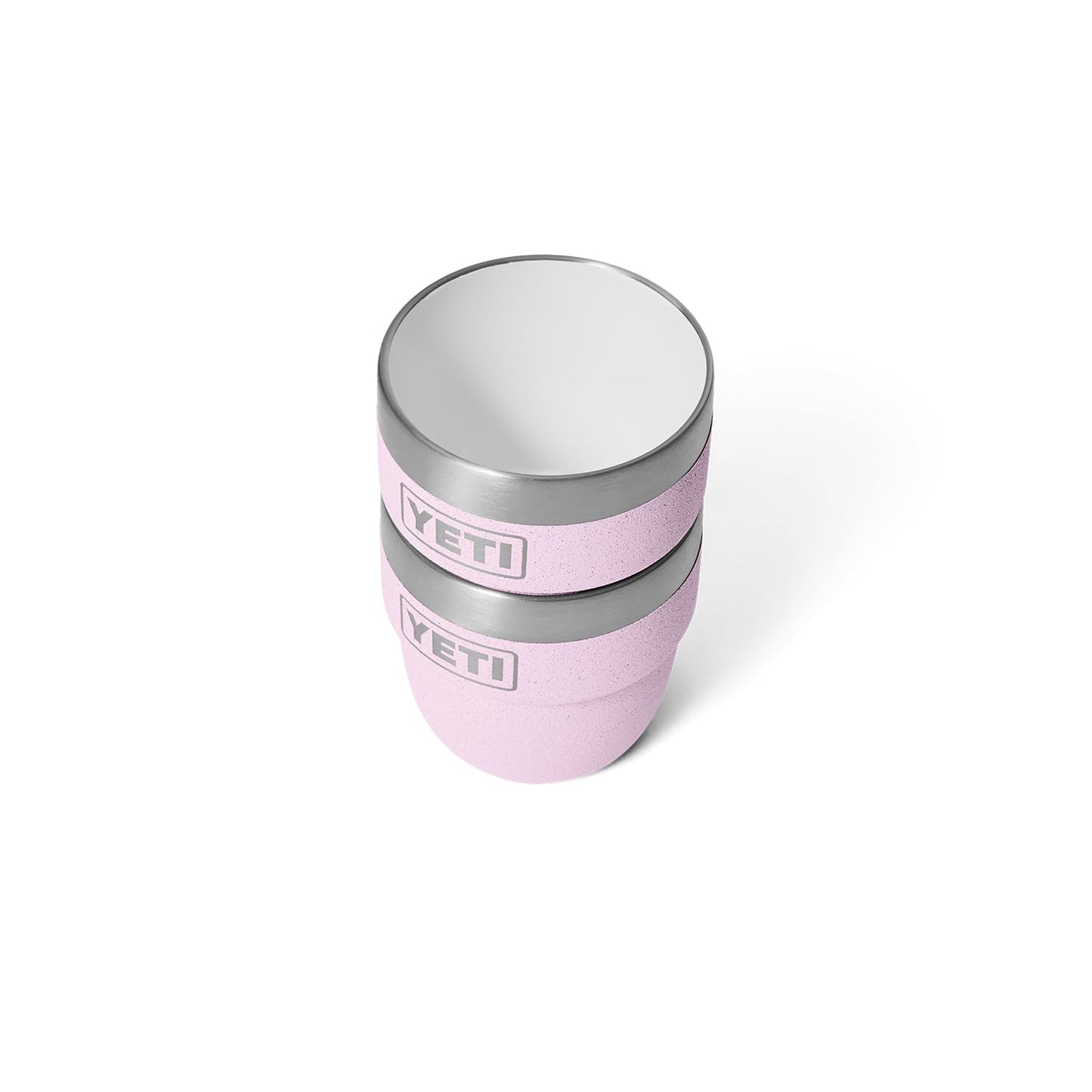 YETI Rambler 4 oz Stackable Cup, Stainless Steel, Vacuum Insulated Espresso/Coffee Cup, 2 Pack, Cherry Blossom