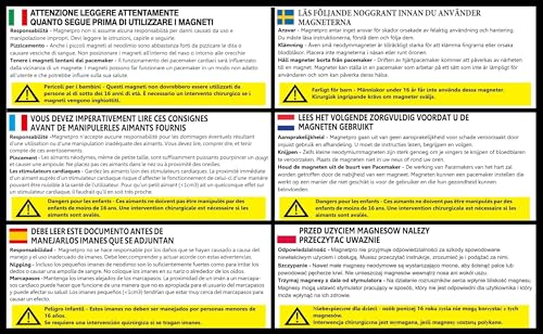 Magnetpro Fishing Magnet, Over 1700 Lbs Pulling Force Strong Neodymium Magnet Heavy Duty, Rare Earth Magnets with Eyebolt, Diameter 4.72 inches for Magnetic Fishing, Hunting, Retrieving in River