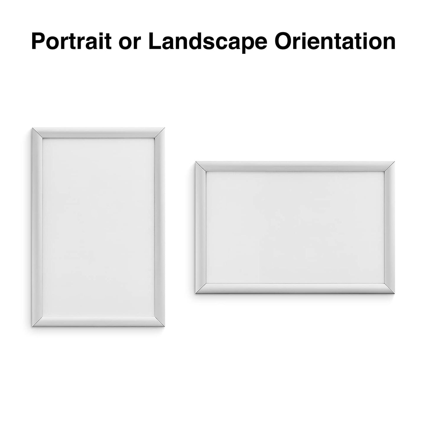 STAPLES Aluminum Snap Frame, 11" x 17" – Front‑Loading Poster Frame for Retail Signs