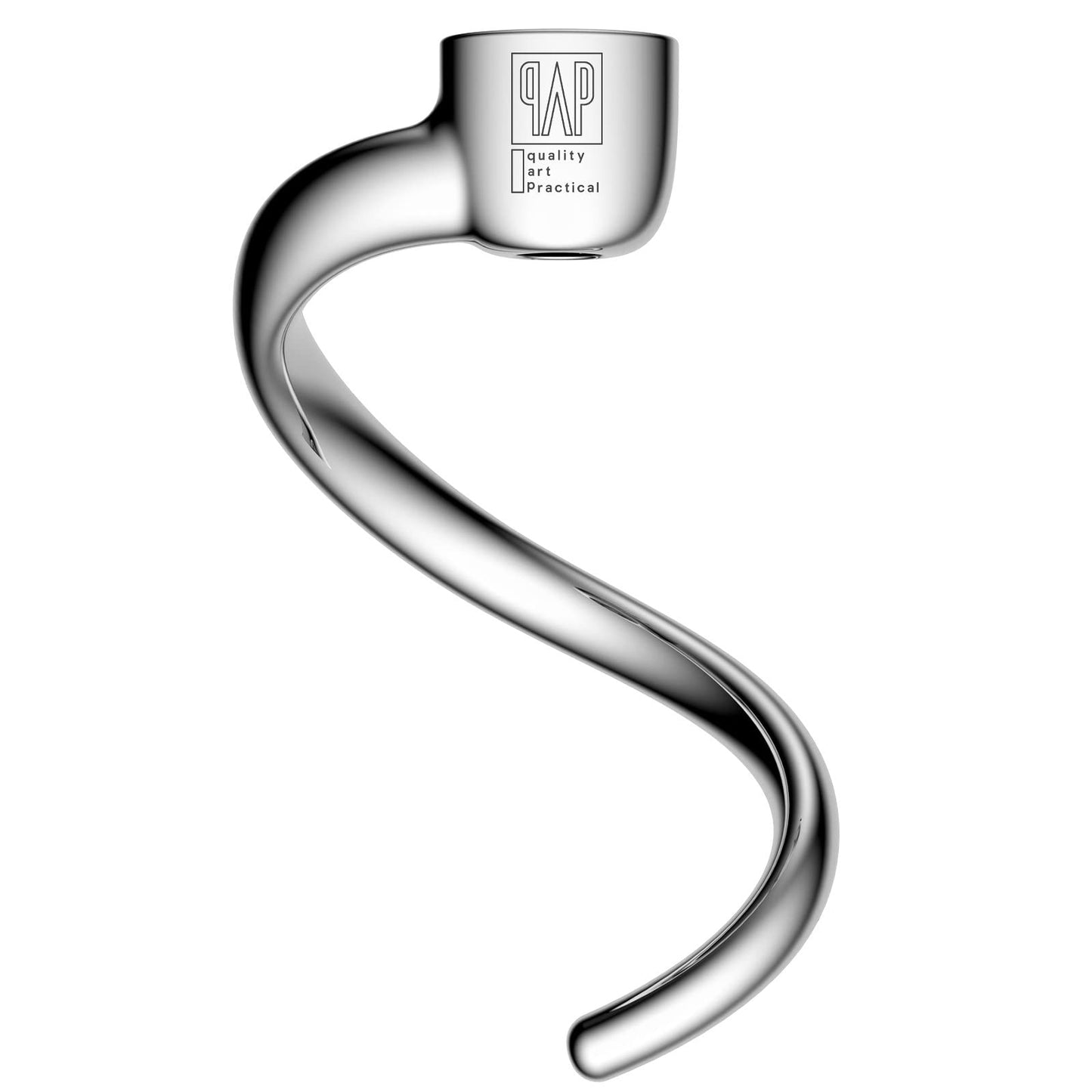 Stainless Steel Spiral Dough Hook Replacement for KitchenAid 4.5QT & 5QT Bowl Tilt-Head Stand Mixers, Rust-resistant & Easy Clean, Efficient Kneading for Bread, Pizza, Pasta, Cookies