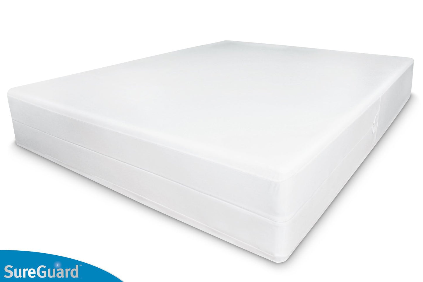 Twin Size SureGuard Box Spring Encasement - 100% Waterproof, Bed Bug Proof, Hypoallergenic - Premium Zippered Six-Sided Cover