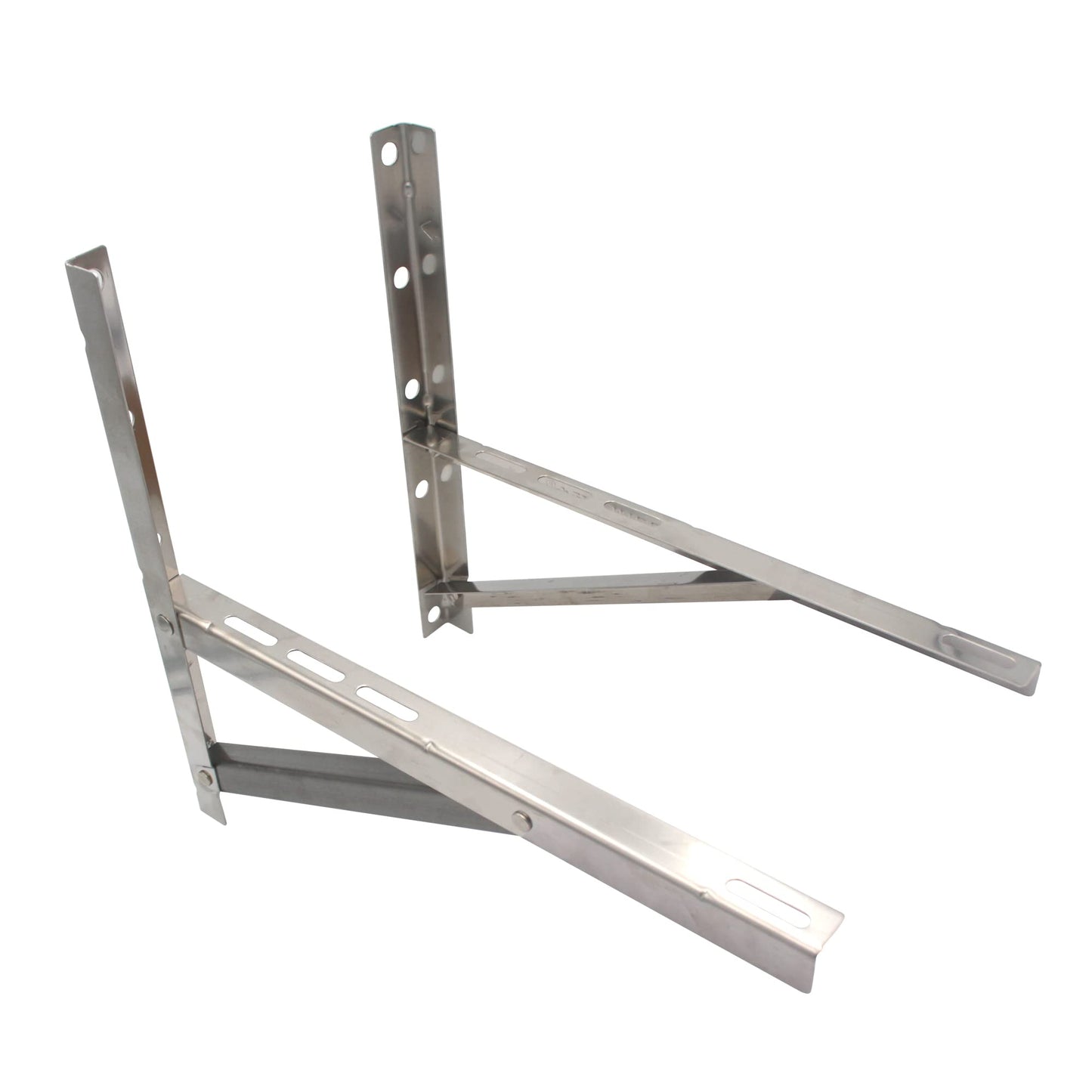 Wall Mounting Bracket for 9000-36000 BTU Condenser，Ac Support Brackets Rust Free Stainless Steel for Mini Split Air Conditioner Heat Pump Systems. (Large（9000-36000BTU）)