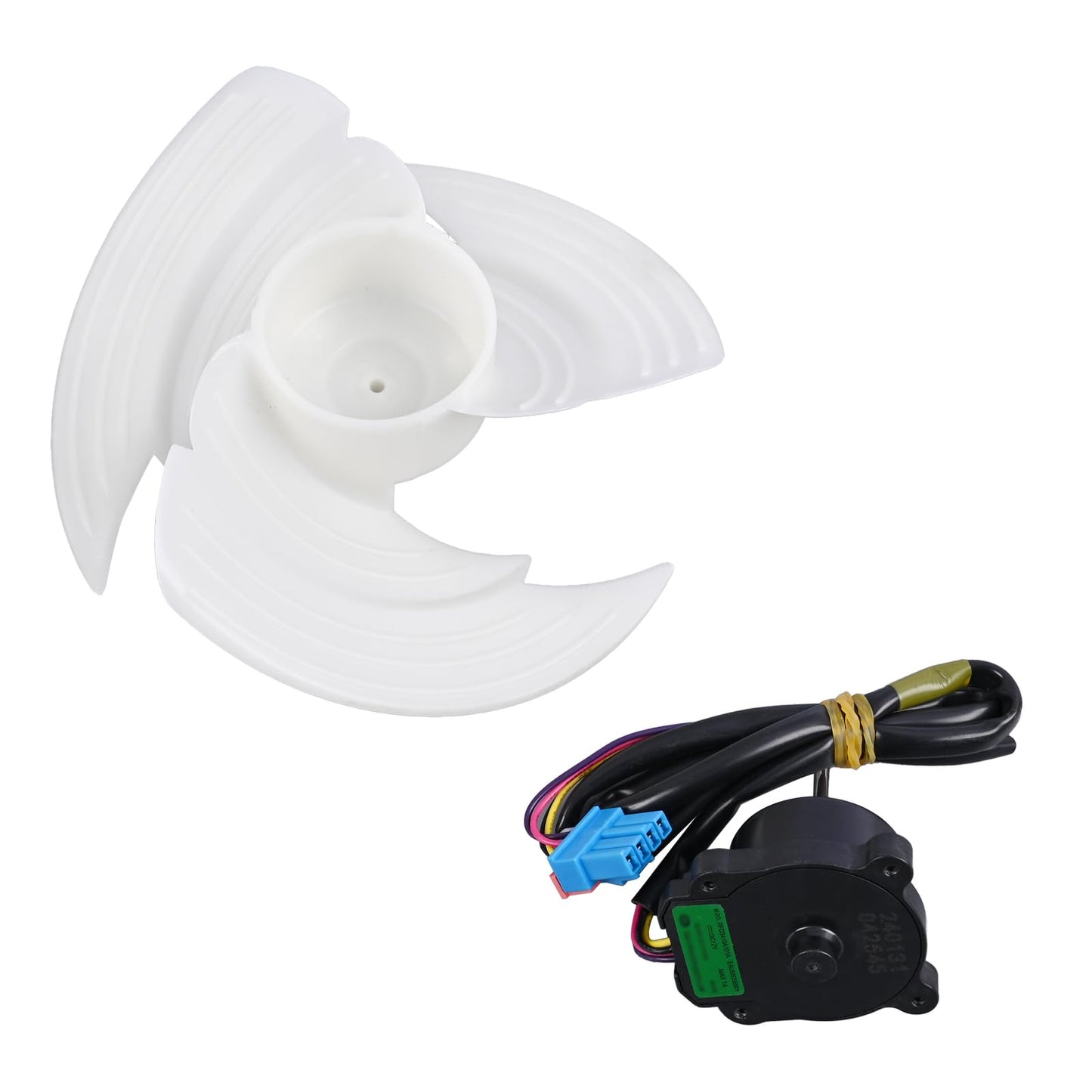 Getfarway EAU65058502 EAU65058501 Refrigerator Freezer Condenser Fan Motor with Blade Fit for LG LMXS LNXC LNXS RDCS etc for Kenmore Assembly Replace# EAU64843805 RFD3410A102A