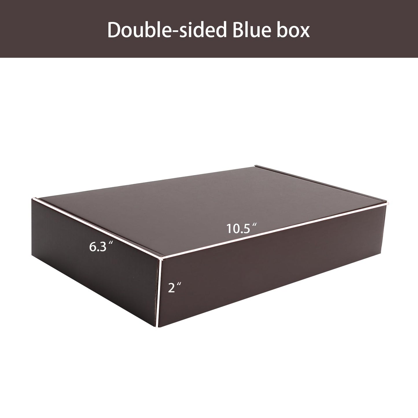 Brown Shipping Packaging MEIANJU L10.5xW6.3xH2 inch Hard Corrugated Cardboard Shipping Boxs Gift Wrap Box for Bridesmaid,Anniversary